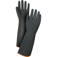 Gants de poids lourd pour la manipulation de produits chimiques, Taille Grand/9, 18" lo, Latex de caoutchouc, 30 mils Ontario Safety Products