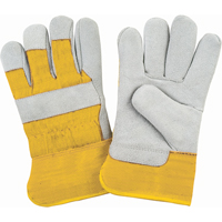 Premium Winter-Lined Fitters Gloves, Medium, Split Cowhide Palm, Foam Fleece Inner Lining Ontario Safety Products