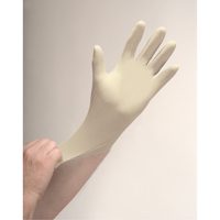 Gants d'examen de premi&egrave;re qualit&eacute; pour peau sensible, Moyen, Latex, 4 mils, Poudr&eacute;s, Naturel Ontario Safety Products