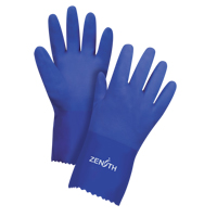 Ultra Flexible Gloves, Size Large/9, 12" L, PVC, Interlock Inner Lining, 45-mil Ontario Safety Products