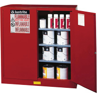 Sure-Grip<sup>®</sup> EX Combustibles Safety Cabinet for Paint and Ink, 40 gal., 3 Shelves SAQ082 | Ontario Safety Product