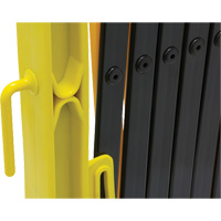 Xpandit Barricade, 36" H x 11.5' L, Black/Yellow Ontario Safety Products