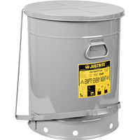 Contenants pour d&eacute;chets huileux, Homologu&eacute; FM/List&eacute; UL, 21 gal. US, Argent Ontario Safety Products