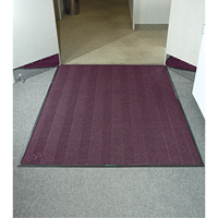 Waterhog&reg; Eco Elite Matting, Wiper/Scraper, 6' x 6' x 3/8", Maroon Ontario Safety Products