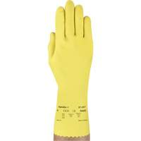 VersaTouch&reg; 297 Gloves, Size Medium/8, 12" L, Rubber Latex, Flock-Lined Inner Lining, 20-mil Ontario Safety Products