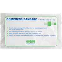 Pansements compressifs, embouts gaufr&eacute;s, Couper au besoin lo x 4-1/2" la Ontario Safety Products