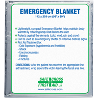 Rescue Foil Blankets, Aluminized Polyester Ontario Safety Products