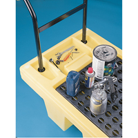 Poly-Spillcart Cart, 66.5" L x 29" W x 43.9" H, 57 US gal. Spill Cap. Ontario Safety Products