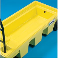 Poly-Spillcart Cart, 66.5" L x 29" W x 43.9" H, 57 US gal. Spill Cap. Ontario Safety Products