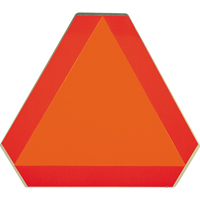Slow Moving Vehicle Signs, Vinyl, 16" W x 16" H SC154 | Ontario Safety Product