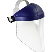 Harnais de t&ecirc;te avec visi&egrave;re, Polycarbonate, Suspension Rochet Ontario Safety Products
