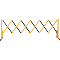 Expandable Barrier, 37" H x 11' L, Black/Yellow SDK990 | Ontario Safety Product