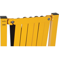 Expandable Barrier, 37" H x 11' L, Black/Yellow Ontario Safety Products