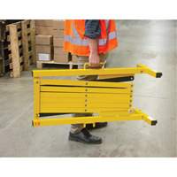Expandable Barrier, 37" H x 11' L, Black/Yellow SDK990 | Ontario Safety Product