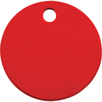 &eacute;tiquettes vierges, Aluminium, 1,5" dia. Ontario Safety Products
