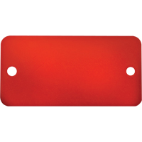 &eacute;tiquettes vierges, Aluminium, 3" la x 1" h Ontario Safety Products