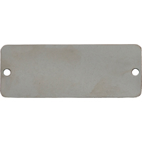 &eacute;tiquettes vierges, Acier inoxydable, 2" la x 1" h Ontario Safety Products