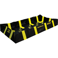 QuickBerm&reg; Containment Berm with Inside Wall Supports, 175 US gal. Capacity, 4' W x 6' L x 12" H, Snap-Up Bracket Ontario Safety Products