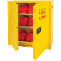 Armoire pour produits inflammables, 24 gal., 2 Porte(s), 43" La x 44" h x 12" p Ontario Safety Products