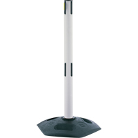 Dual Line Heavy Duty Receiver Post, 38" High, White SDN975 | Ontario Safety Product