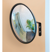 Convex Mirror with Bracket, Indoor/Outdoor, 12" Diameter SDP505 | Ontario Safety Product