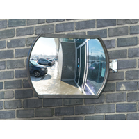 Roundtangular Convex Mirror with Telescopic Arm, 18" H x 26" W, Indoor/Outdoor SDP529 | Ontario Safety Product
