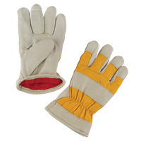 Premium Winter-Lined Work Gloves, Small, Grain Pigskin Palm, Foam Fleece Inner Lining Ontario Safety Products