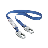 First™ Shock Absorbing Lanyards, 6', E4, Snap Hook Center, Snap Hook Leg Ends, Polyester SEB376 | Ontario Safety Product