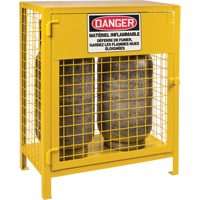 Gas Cylinder Cabinets, 2 Cylinder Capacity, 30" W x 17" D x 37" H, Yellow Ontario Safety Products