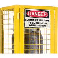 CSA-Compliant Gas Cylinder Safety Cabinet, 2 Cylinder Capacity, 17" W x 17" D x 69" H, Yellow Ontario Safety Products