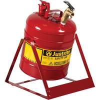 Laboratory Safety Cans, Type I, Steel, 5 US gal., Red, FM Approved SEC083 | Ontario Safety Product