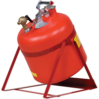Laboratory Safety Cans, Type I, Steel, 5 US gal., Red, FM Approved SEC085 | Ontario Safety Product