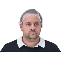 Hair Nets, Nylon, 18", White SEC372 | Ontario Safety Product