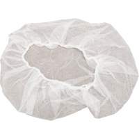 Non-Woven Bouffant Caps, Polypropylene, 18", White SEC375 | Ontario Safety Product