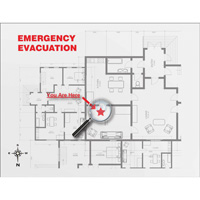 Evacuation Map Holder Clear Insert SEC867 | Ontario Safety Product