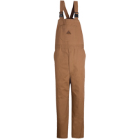 Flame-Resistant Duck Lined Bib Overalls, Medium, Brown Ontario Safety Products