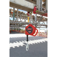 Rebel Self Retracting Lifeline, 33', Galvanized Steel, Swivel Ontario Safety Products