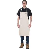 Apron, Cotton, 36" L x 29" W, Natural SEE852 | Ontario Safety Product