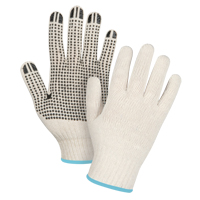 Lightweight Dotted String Knit Gloves, Poly/Cotton, Single Sided, 7 Gauge, X-Large SDS947 | Ontario Safety Product