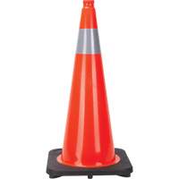 Traffic Cone, 28", Orange, 4" Reflective Collar(s) Ontario Safety Products