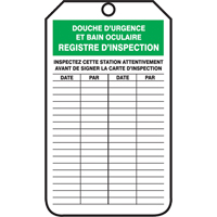 Inspection Tags, Cardstock, 3-1/8" W x 5-7/8" H, French Ontario Safety Products