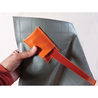 Panneau pour condition temporaire &agrave; rouler avec fl&egrave;che, 24" x 24", Vinyle, Pictogramme Ontario Safety Products