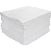 Premium Meltblown Sorbent Pads, Oil Only, 15" x 17", 25 gal. Absorbancy Ontario Safety Products