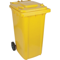 Yellow Mobile Container, Polyurethane, 63 Gallons/63 US gal. SEI276 | Ontario Safety Product