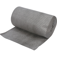 Rouleaux absorbants en fibres fines de calibre industriel, Poids moyen, 150' lo x 30" la, Absorption 50 gal. Ontario Safety Products