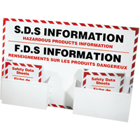 Safety Data Sheet Information Stations, English & French, Binders Included SEJ593 | Ontario Safety Product
