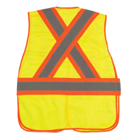 Veste d'arpenteur haute visibilit&eacute;, conforme &agrave; la CSA, Jaune lime haute visibilit&eacute;, 2T-Grand, Polyester Ontario Safety Products