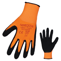 Horizon™ Work Gloves, 8/Medium, Rubber Latex Coating, 13 Gauge, Polyester Shell SEK338 | Ontario Safety Product