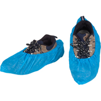 CPE Shoe Covers, X-Large, Polyethylene, Blue SGR279 | Ontario Safety Product