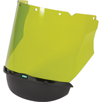 V-Gard&reg; Visor with Chin Protector for Arc Flash Application, Polycarbonate, Green Tint Ontario Safety Products